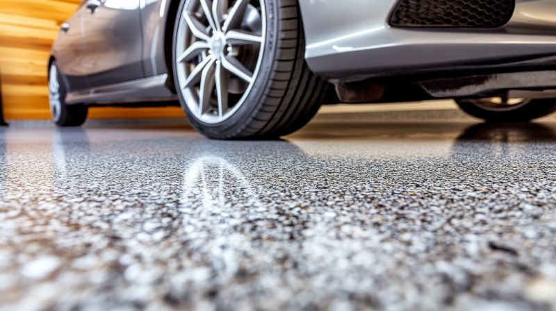 Finished Waxed Concrete Floor